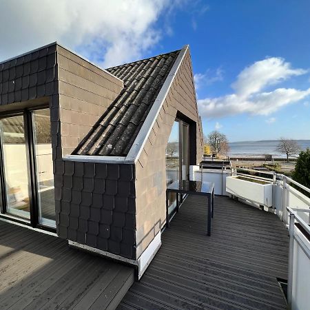 Beach House II - Penthousewohnung In Bestlage Mit Sonniger Dachterrasse Und Top Meerblick Harrislee Kültér fotó